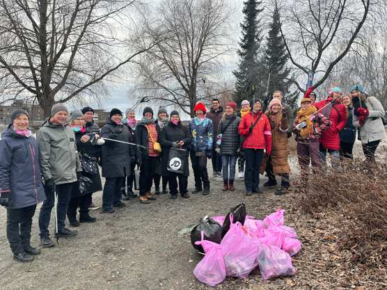 PlastLIFE roskakävely Joensuu yhteiskuva